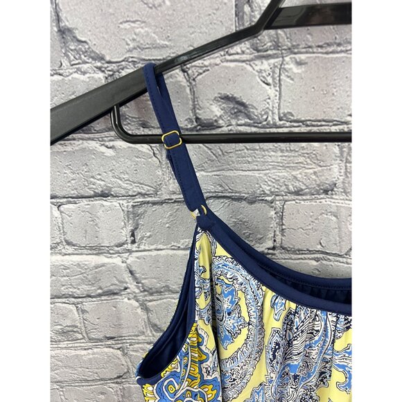 Soma Scarf Hem Chemise Blue Paisley Nightgown Enbliss Size XXL NWT - Picture 6 of 12